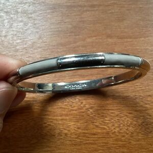 Coach Silver-tone Bangle Bracelet